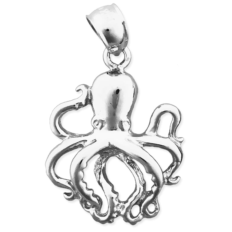 14K Gold 18MM Octopus Charm