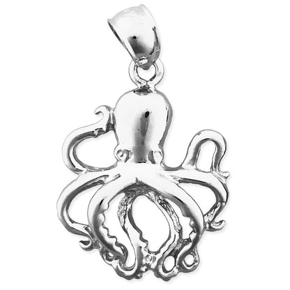 14K Gold 18MM Octopus Charm