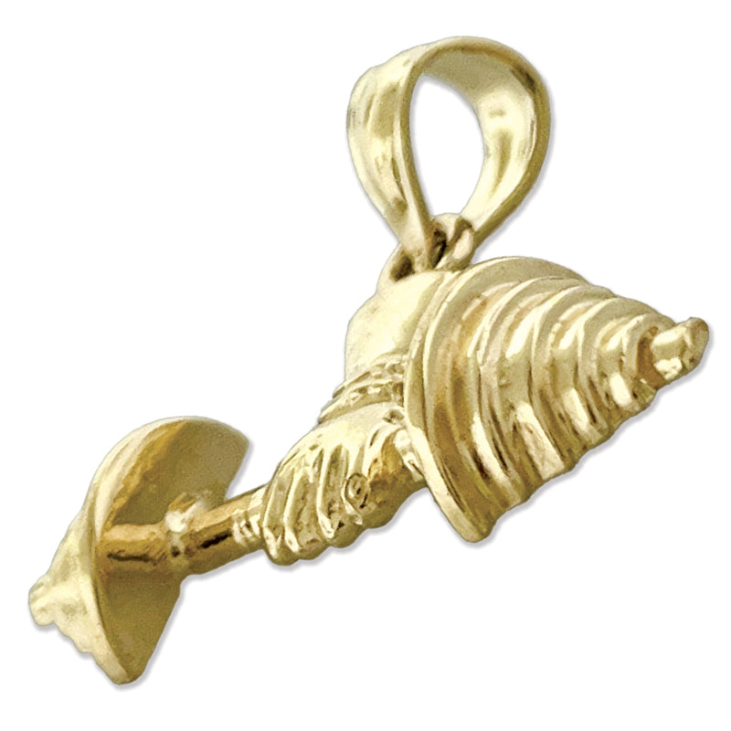 14K Gold One Arm Dumbbell Pendant