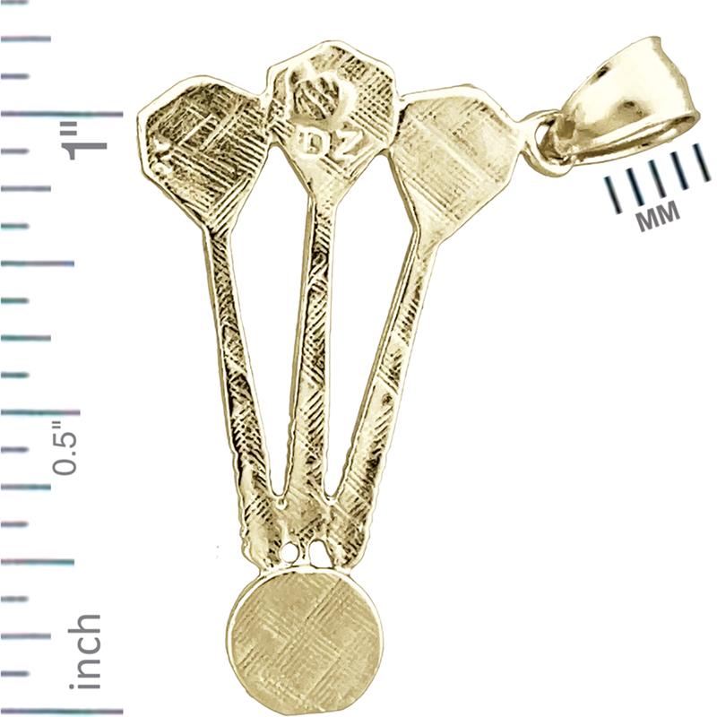 14K Gold Set of Dart Pendant