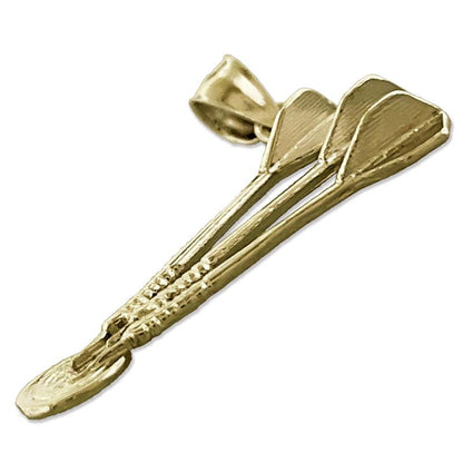 14K Gold Set of Dart Pendant