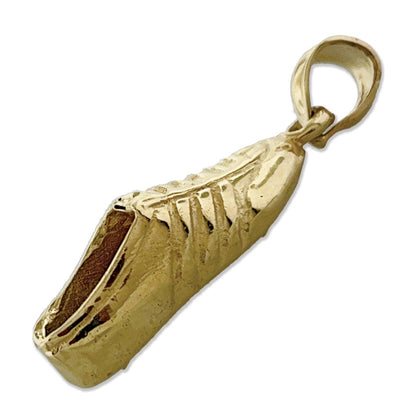 14K Gold 3D Running Shoe Charm
