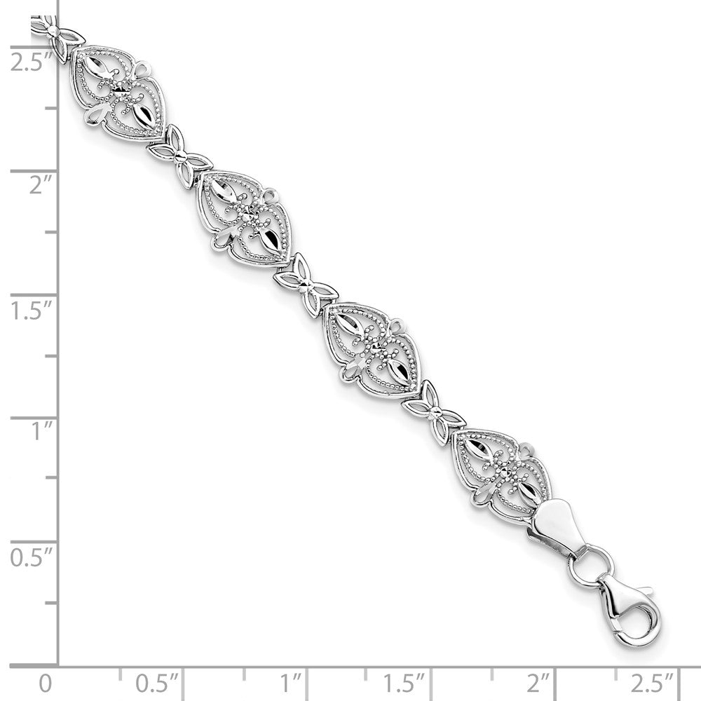 14K White Gold Bracelet