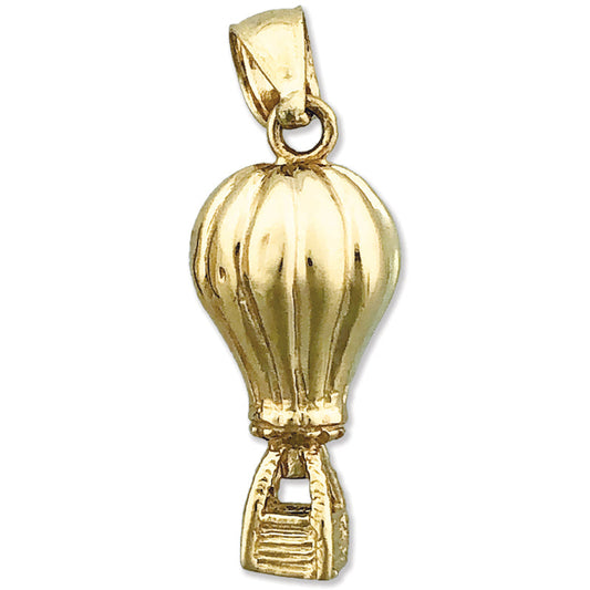 14K Gold 3D Air Balloon Charm