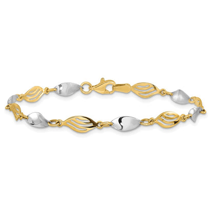 14K Two Tone Bracelet