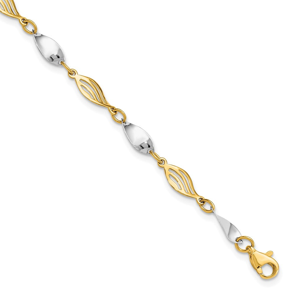 14K Two Tone Bracelet