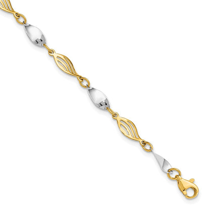 14K Two Tone Bracelet