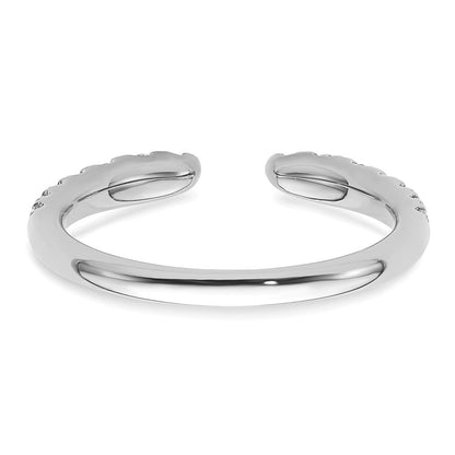 True Origin 14K White Gold 3/8 carat Lab Grown Diamond VS+ F+ Complete Wedding Band Ring