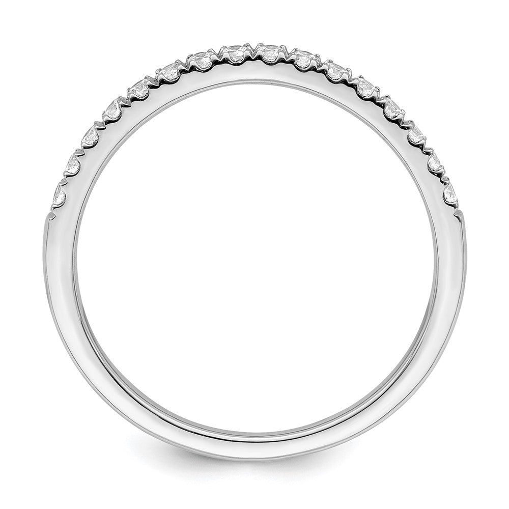 True Origin 14K White Gold 1/2 carat Lab Grown Diamond VS+ F+ Set of Two Complete Wedding Band Rings