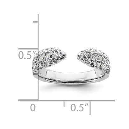 True Origin 14K White Gold 3/4 carat Lab Grown Diamond VS+ F+ Complete Wedding Band Ring