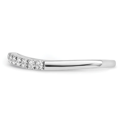 True Origin 14K White Gold 1/2 carat Lab Grown Diamond VS+ F+ Set of Two Complete Wedding Band Rings