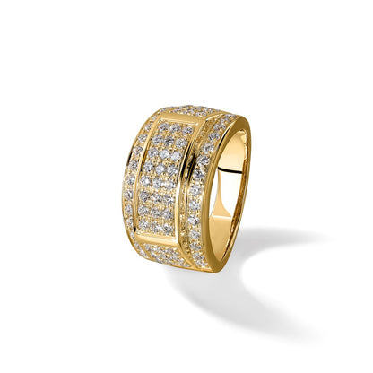 IBGoodman 14K White Gold 3 carat Lab Grown Diamond VS/SI+ G+ Men's Ring