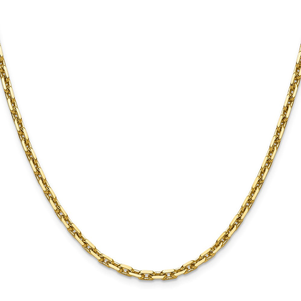 14K Yellow Gold 3.90mm D/C French Link 18 Inch Chain