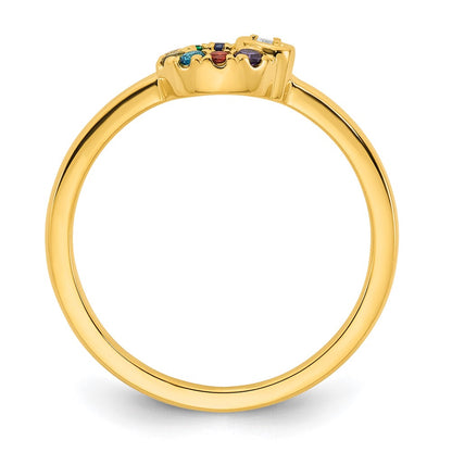 14k White Gold Round Diamond Teardrop Pendant 1/4 Cttw