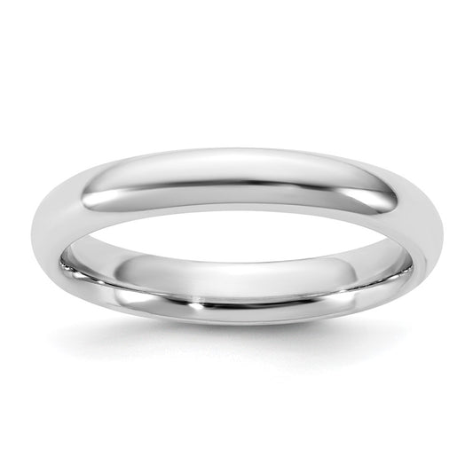 14k White Gold 3.5mm Standard Comfort Fit Wedding Band Ring