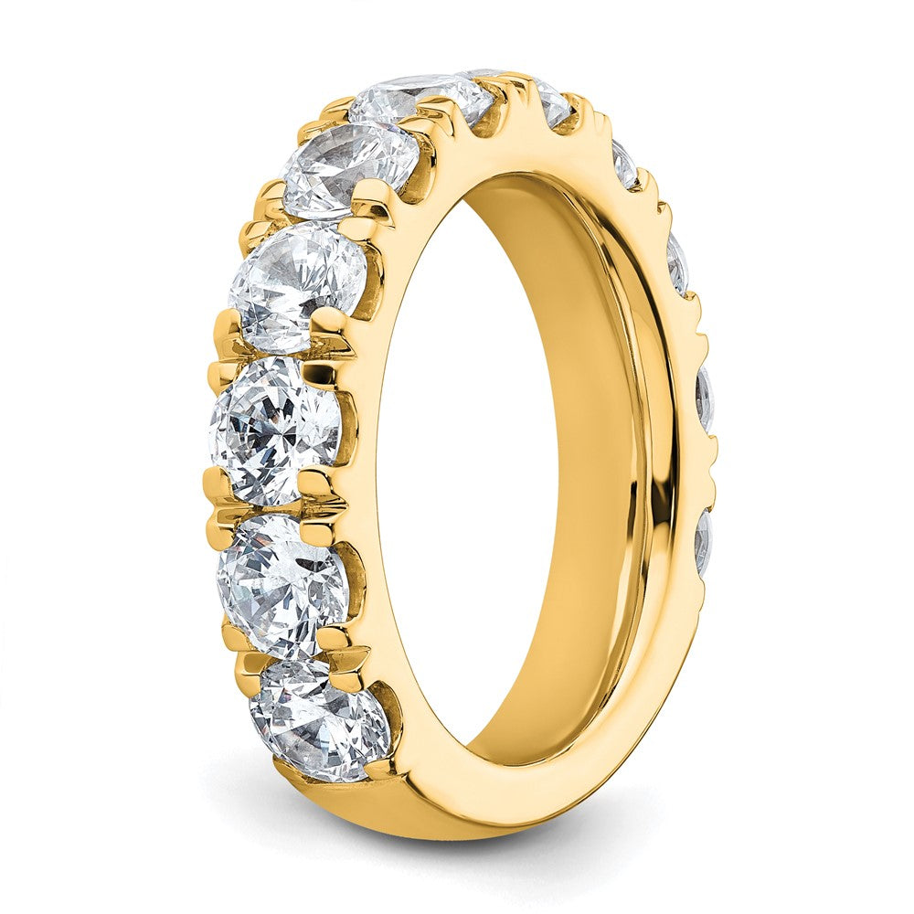 14K Yellow Gold 4 carat Certified Lab Grown Diamond VS+ F+ Complete Wedding Band Ring