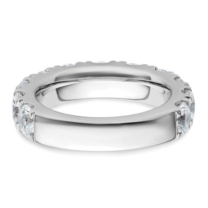 14K White Gold 4 carat Lab Grown Diamond VS+ F+ Complete Wedding Band Ring