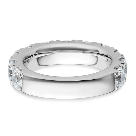 14K White Gold 4 carat Lab Grown Diamond VS+ F+ Complete Wedding Band Ring