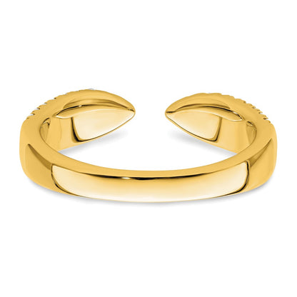 True Origin 14K Yellow Gold 1/2 carat Lab Grown Diamond VS+ F+ Complete Wedding Band Ring