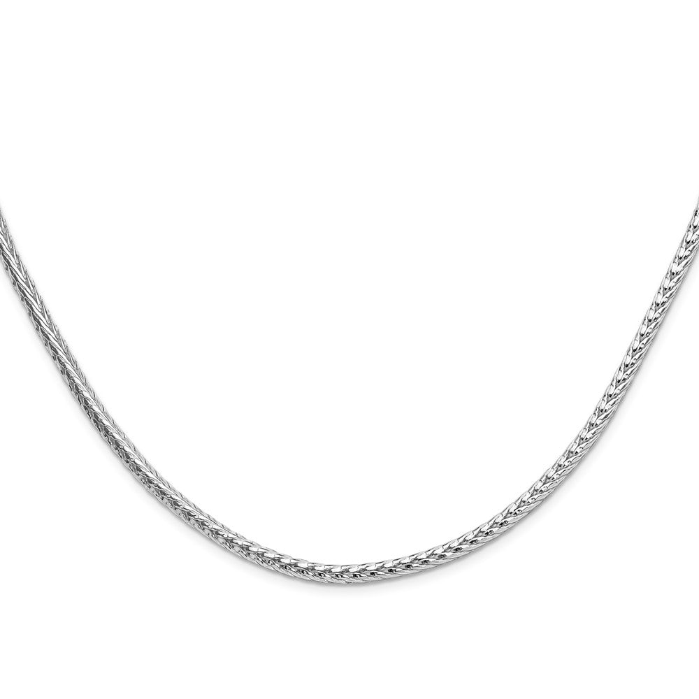 Sterling Silver 3.8mm Diamond-cut Round Franco 24 Inch Chain