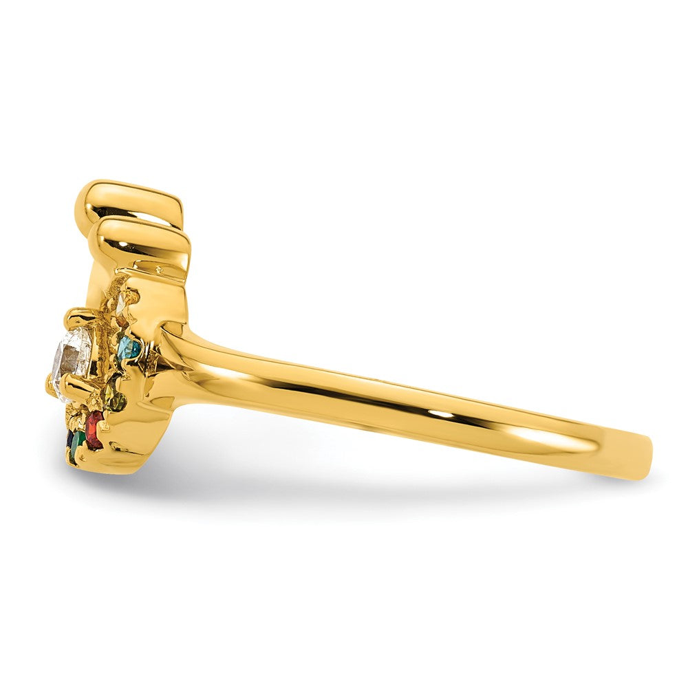 14k White Gold Round Brown Diamond Teardrop Pendant 1/6 Cttw