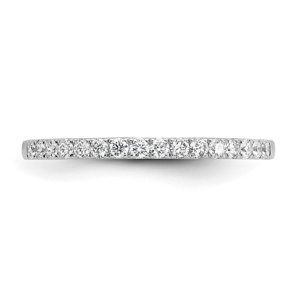 14K White Gold 1/4 carat Lab Grown Diamond VS/SI+ G+ Complete Size 4.5 Wedding Band Ring