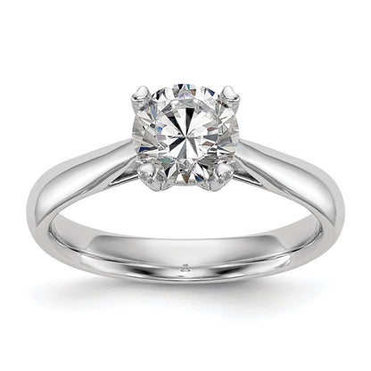 True Origin 14K White Gold 1/3 carat Certified Complete Lab Grown Diamond VS+ F+ Round Solitaire Engagement Ring