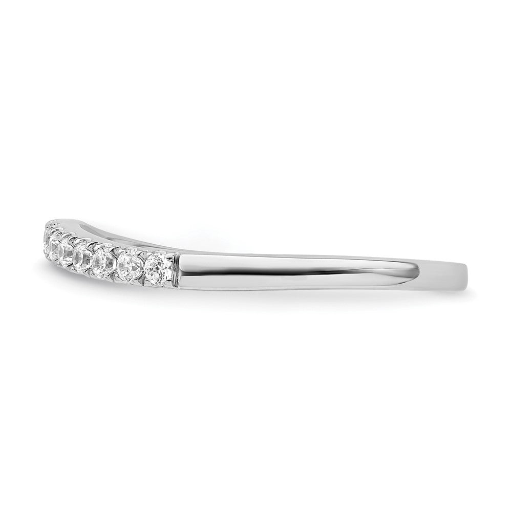True Origin 14K White Gold 1/2 carat Lab Grown Diamond VS+ F+ Set of Two Complete Wedding Band Rings