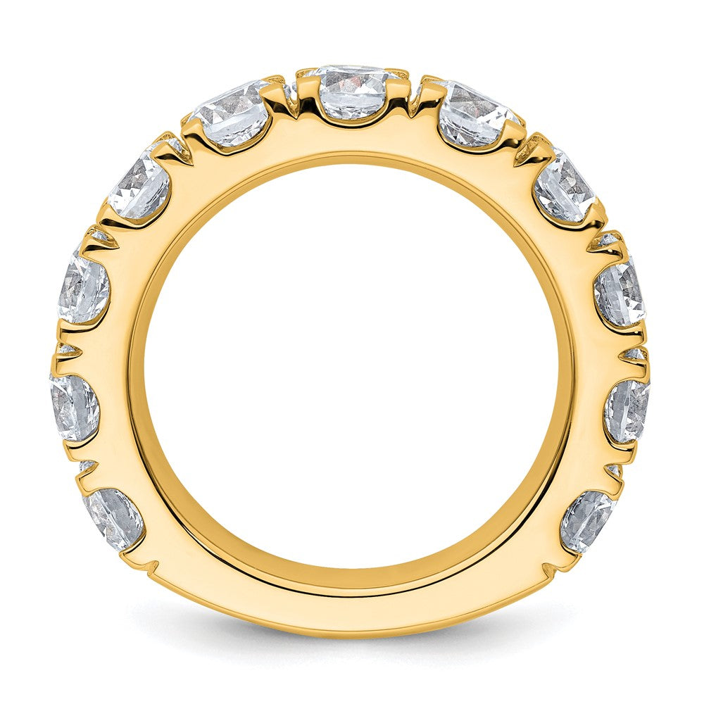 14K Yellow Gold 5 1/3 carat Lab Grown Diamond VS/SI+ G+ Complete Wedding Band Ring