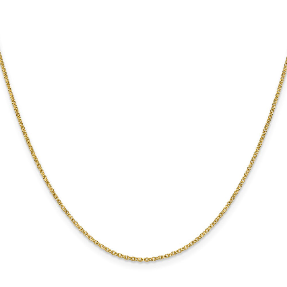 14K Yellow Gold 1.5mm Cable 20 Inch Chain