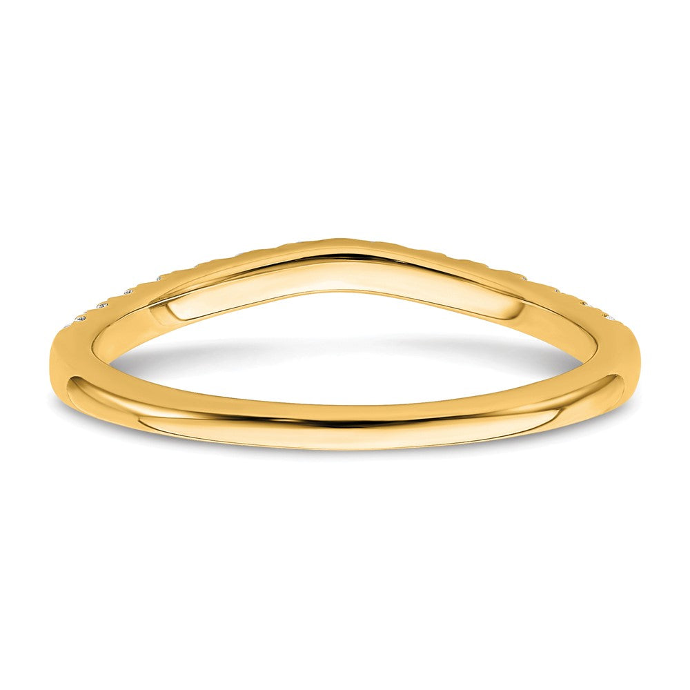 True Origin 14K Yellow Gold 1/2 carat Lab Grown Diamond VS+ F+ Set of Two Complete Wedding Band Rings