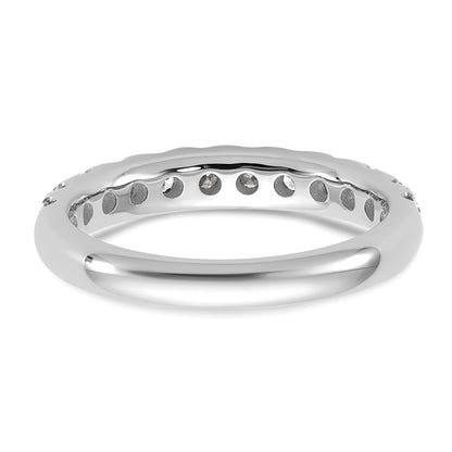 14K White Gold 7/8 carat Lab Grown Diamond VS+ F+ Complete Wedding Band Ring