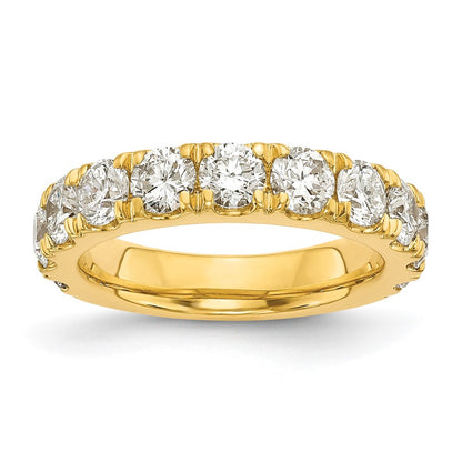 14K Yellow Gold Cert. Lab Grown Diamond VS DEF 2 ct Wedding Band Ring
