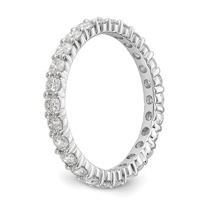14K White Gold 1.5CT Shared Prong Diamond Eternity Wedding Band Ring