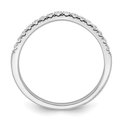 True Origin 14K White Gold 1/2 carat Lab Grown Diamond VS+ F+ Set of Two Complete Wedding Band Rings