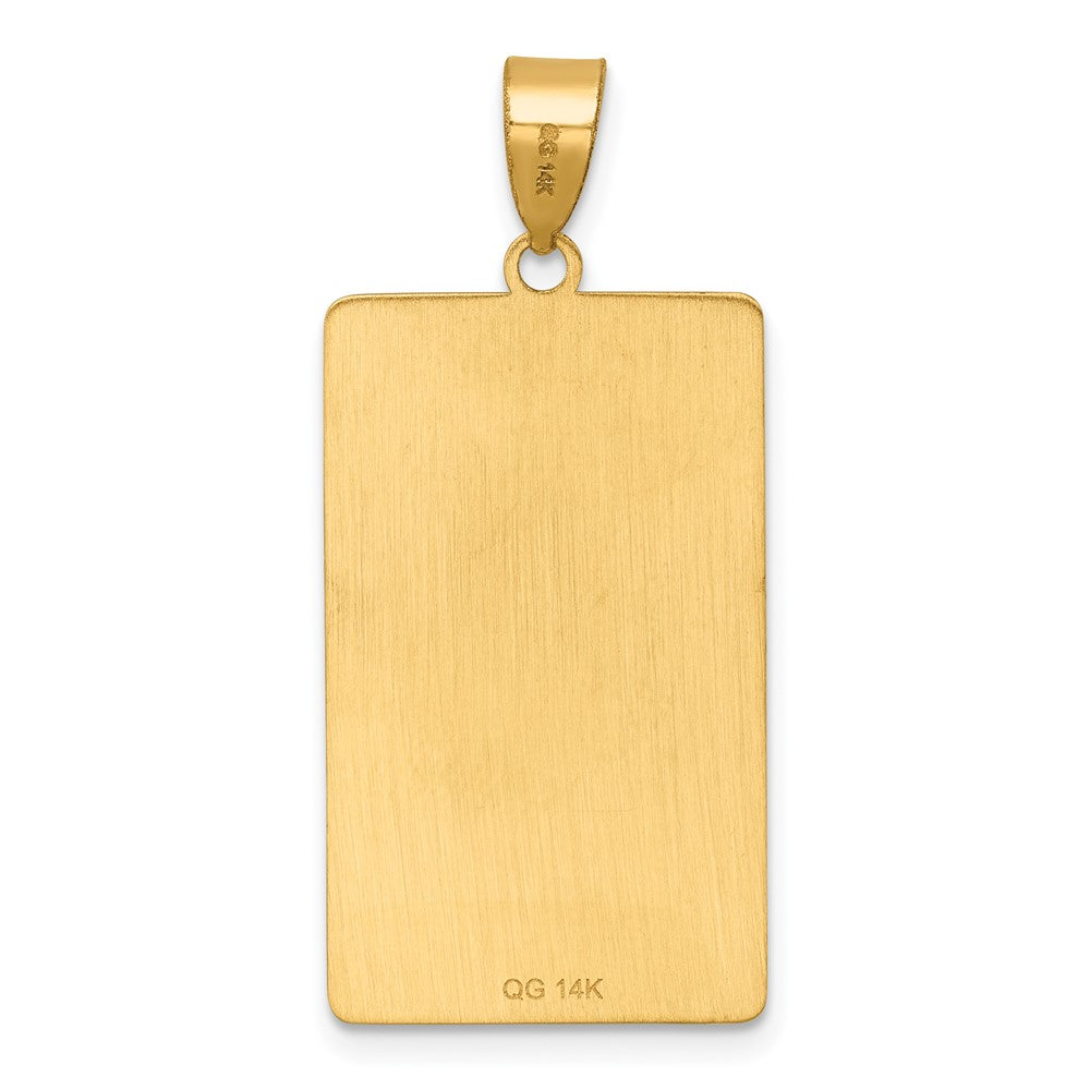 14K Yellow Gold The Hanged Man Tarot Card Pendant