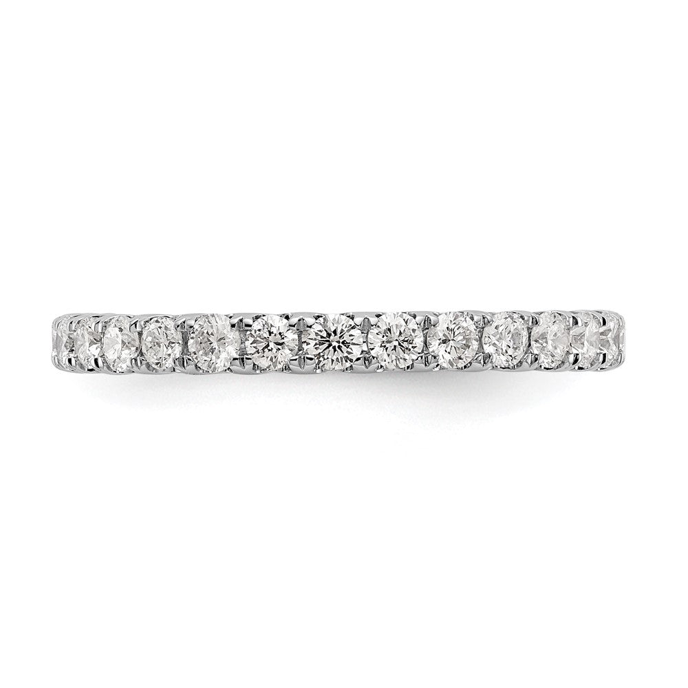 True Origin 14K White Gold 1 carat Lab Grown Diamond VS+ F+ Size 9 Complete Eternity Wedding Band Ring