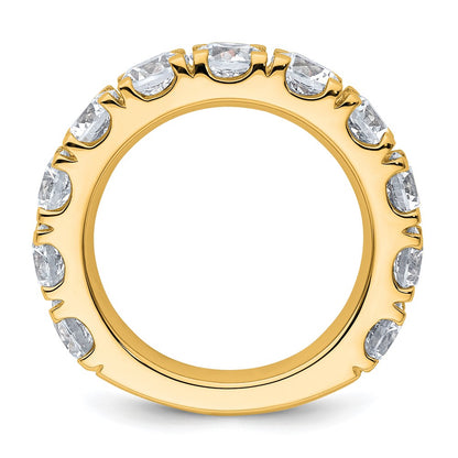 14K Yellow Gold 5 1/3 carat Lab Grown Diamond VS+ F+ Complete Wedding Band Ring