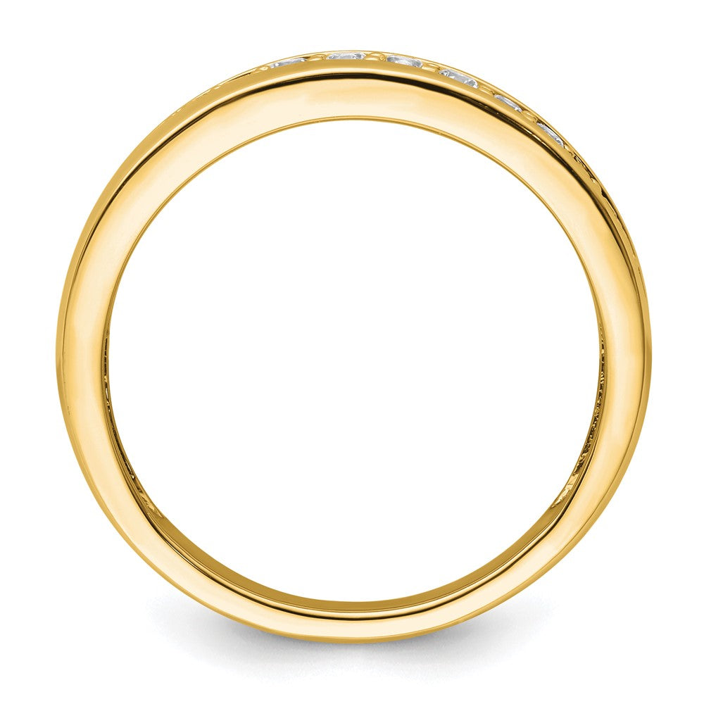 True Origin 14K Yellow Gold Men's 3/8 carat Lab Grown Diamond VS+ F+ Complete Wedding Band Ring