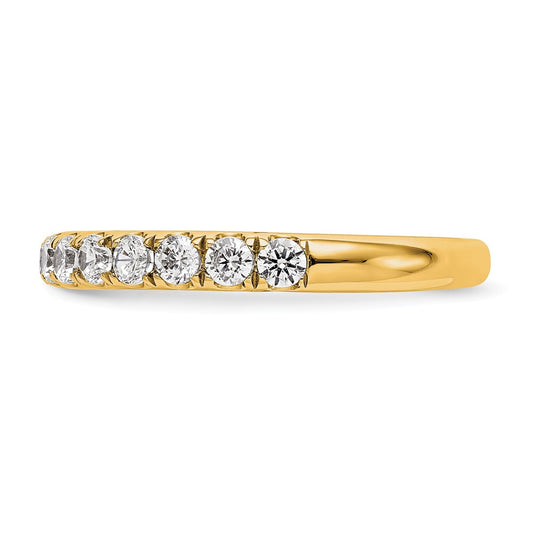 True Origin 14K Yellow Gold 7/8 carat Lab Grown Diamond VS+ F+ Complete Wedding Band Ring