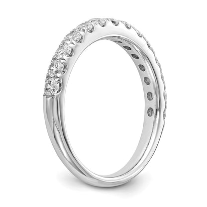 True Origin 14K White Gold 3/4 carat Lab Grown Diamond VS+ F+ Complete Wedding Band Ring