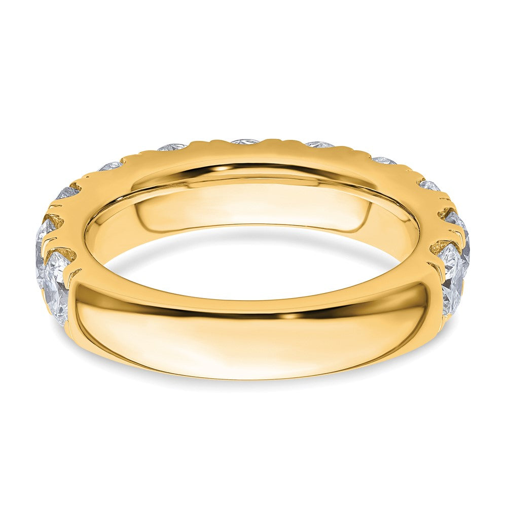 14K Yellow Gold 3 carat Certified Lab Grown Diamond VS+ F+ Complete Wedding Band Ring