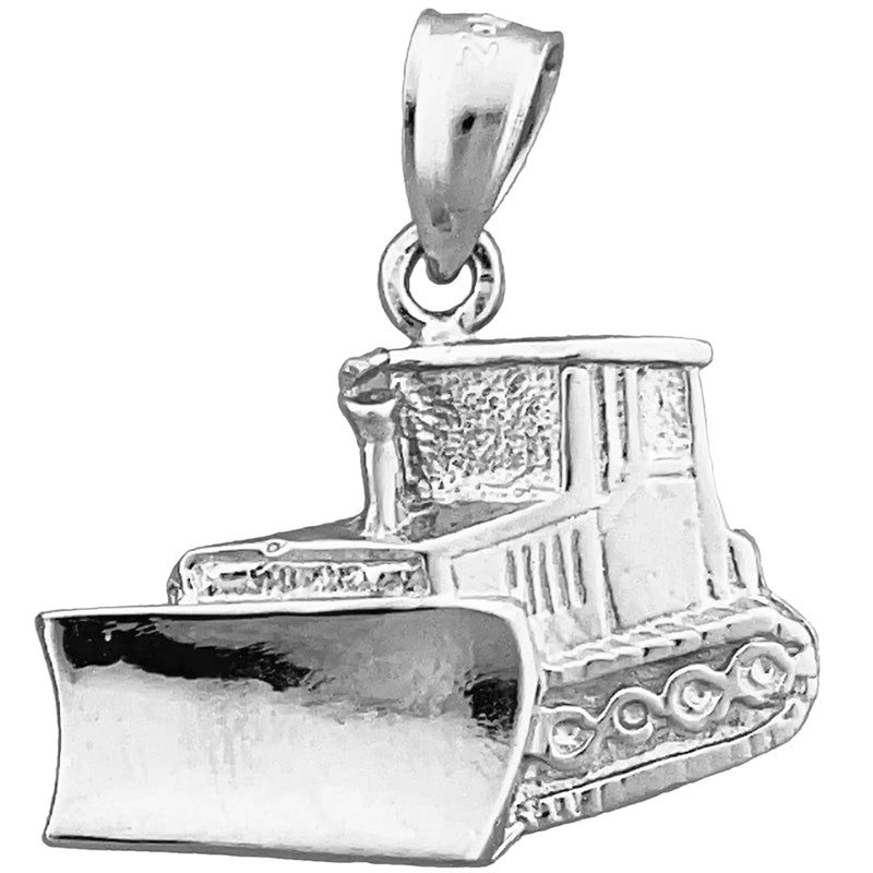 14K Gold Bulldozer Charm
