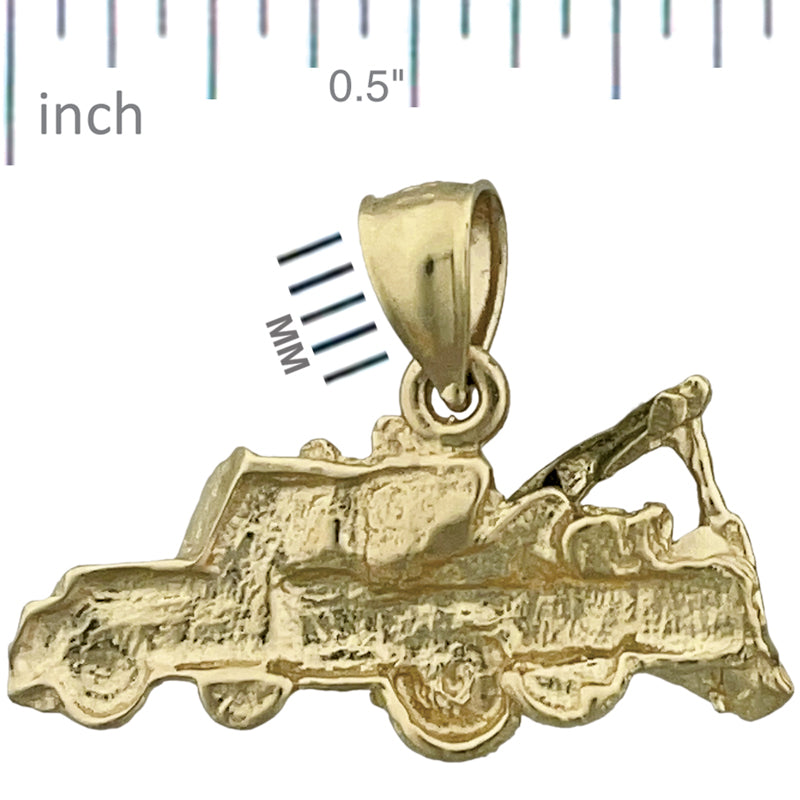 14K Gold Tow Truck Charm
