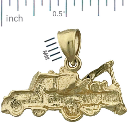 14K Gold Tow Truck Charm
