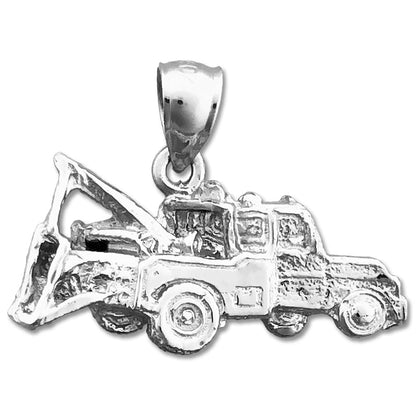 14K Gold Tow Truck Charm