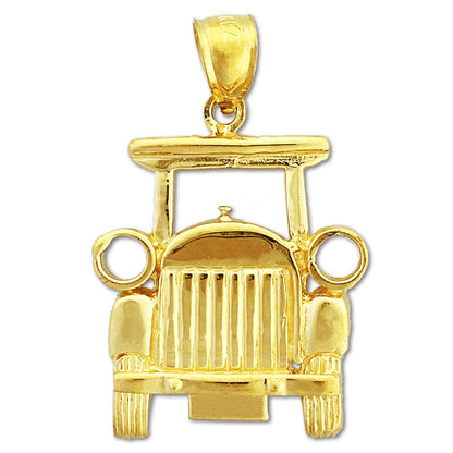 14K Gold Ford Model T Car Pendant
