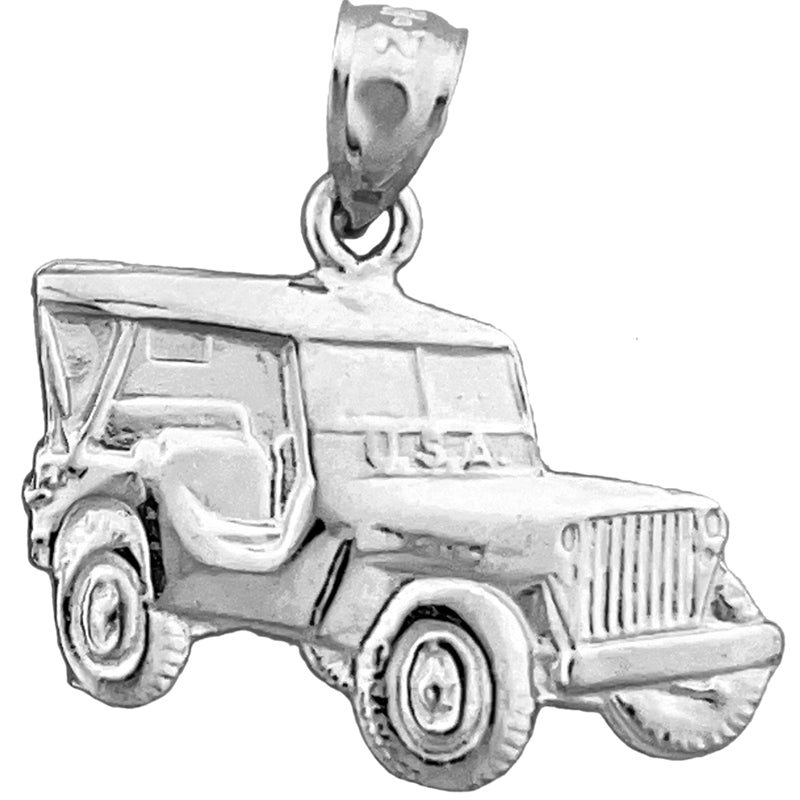 14K Gold 4WD Jeep Charm