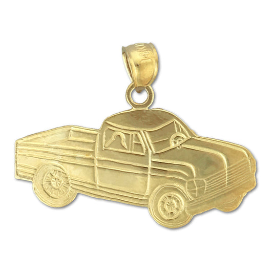 14K Gold Pickup Truck Pendant