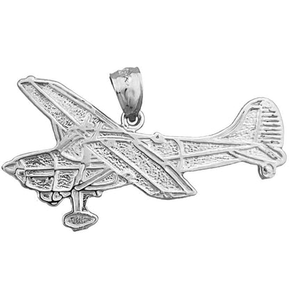 14K Gold 35MM Long Cessna Airplane Pendant